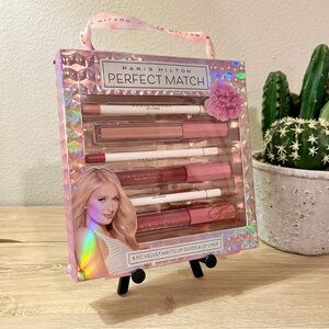 Paris Hilton Perfect Match Lip Gloss & Lip Liner Set 6-Piece New Sealed